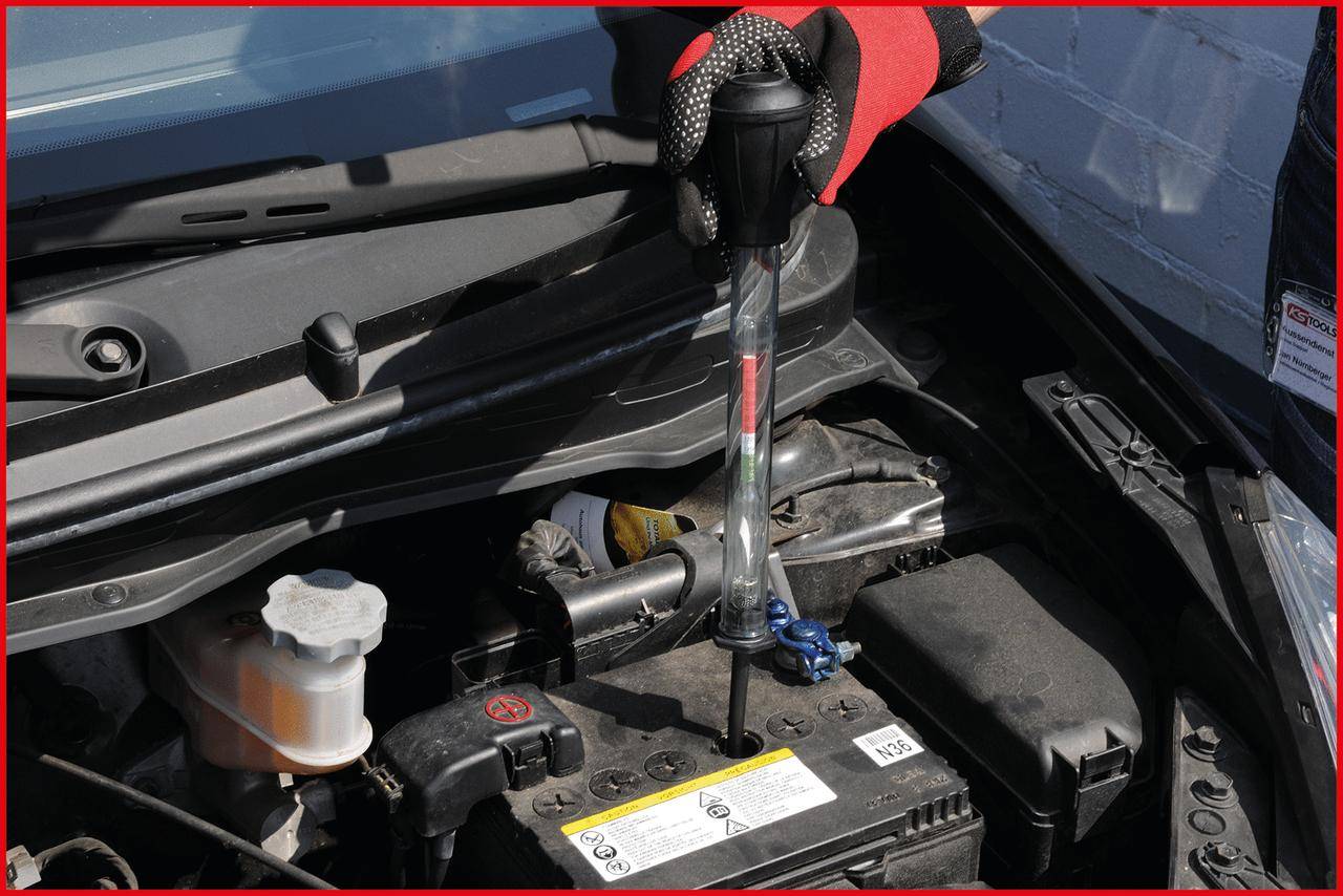 KS TOOLS Säureprüfer für Batterieflüssigkeit, 280mm