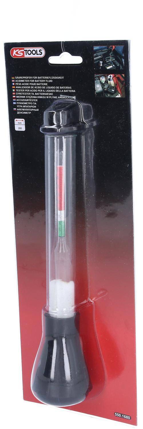 KS TOOLS Säureprüfer für Batterieflüssigkeit, 280mm