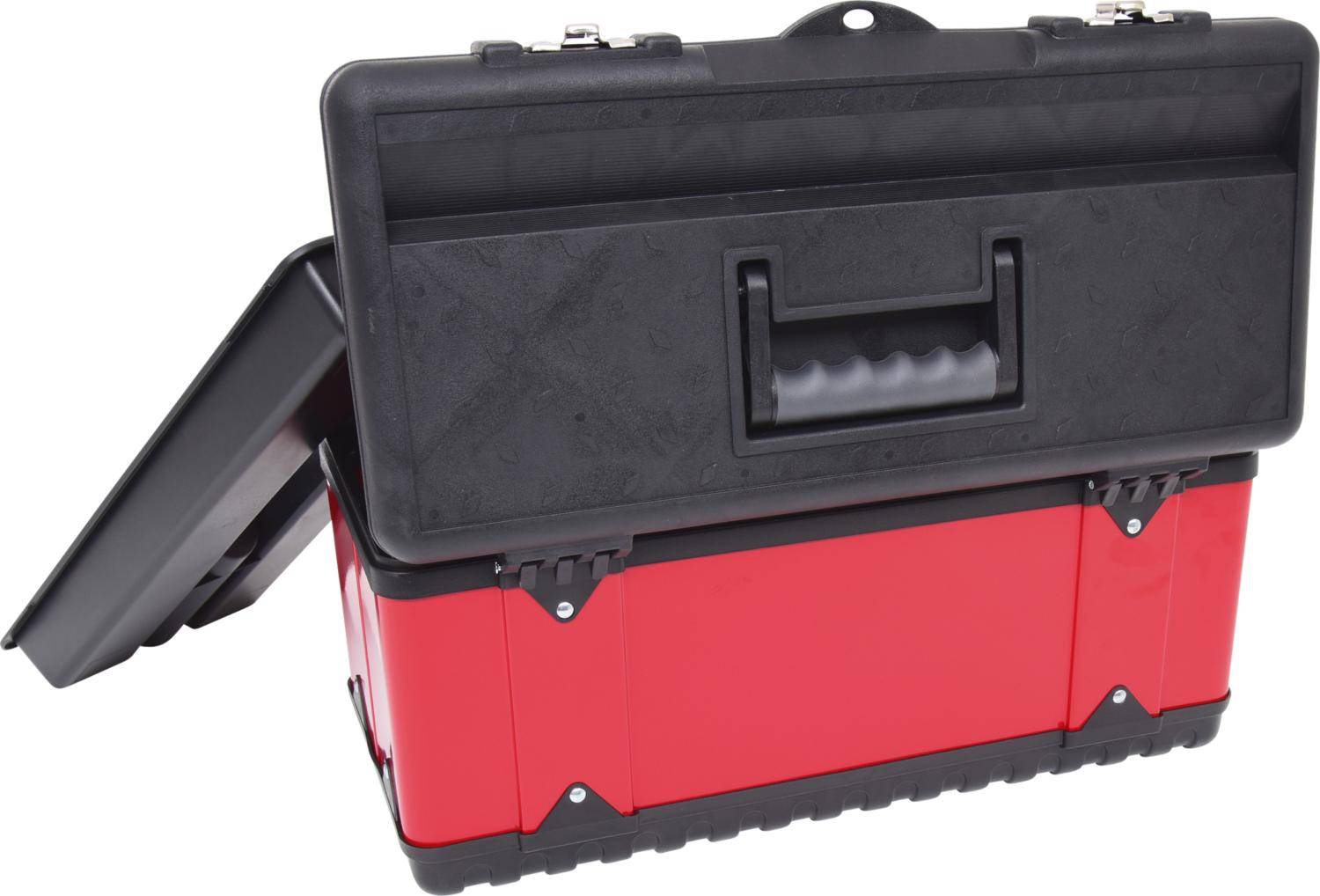KS TOOLS Kunststoff-Stahlblech-Werkzeugkiste, 470x238x203mm