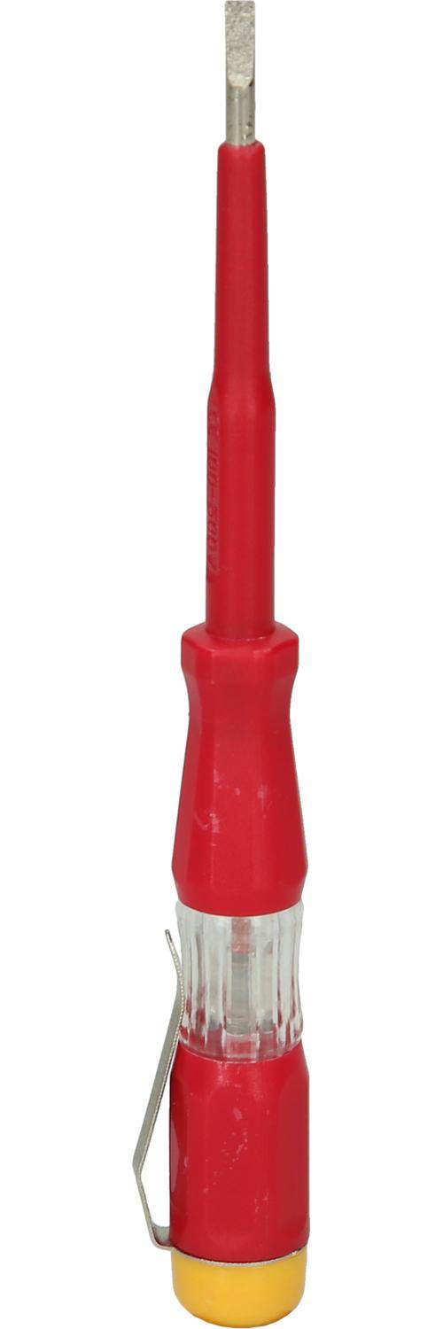 KS TOOLS Spannungsprüfer mit Schutzisolierung 100-500 V, 140mm