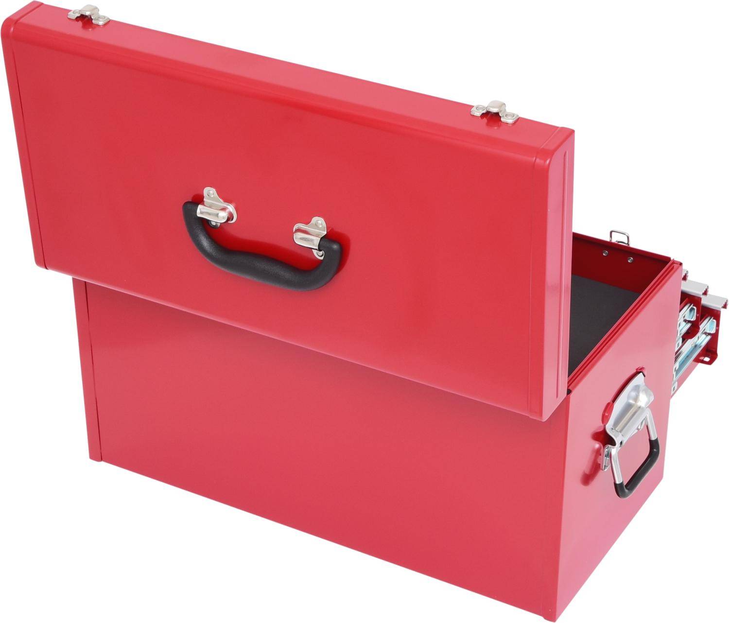 KS TOOLS Werkzeugtruhe mit 3 Schubladen-rot, L508xH255xB303mm