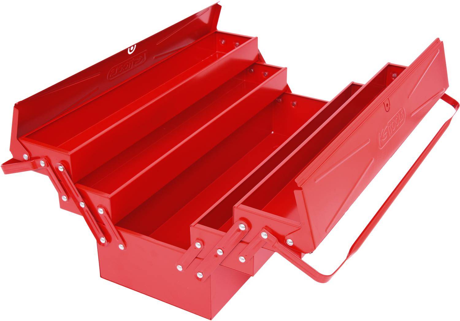 KS TOOLS Werkzeugkiste Metall, 5 Fächer, 550mm