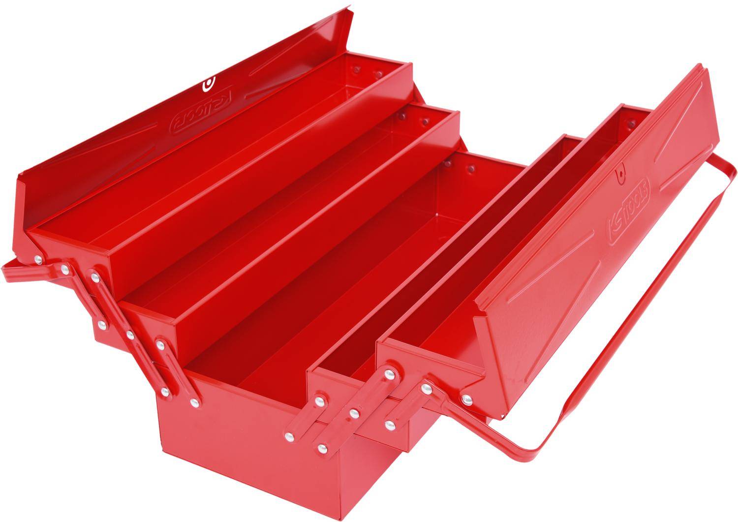 KS TOOLS Werkzeugkiste Metall, 5 Fächer, 550mm