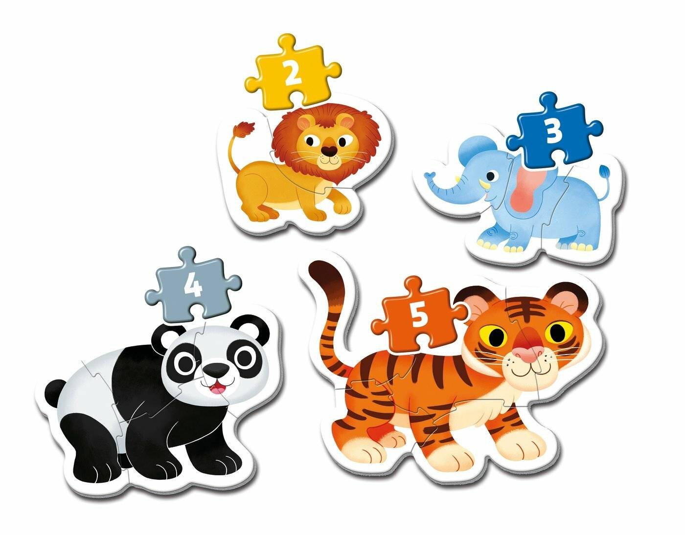 Wildtiere - Mein erstes Puzzle 3-6-9-12 Teile