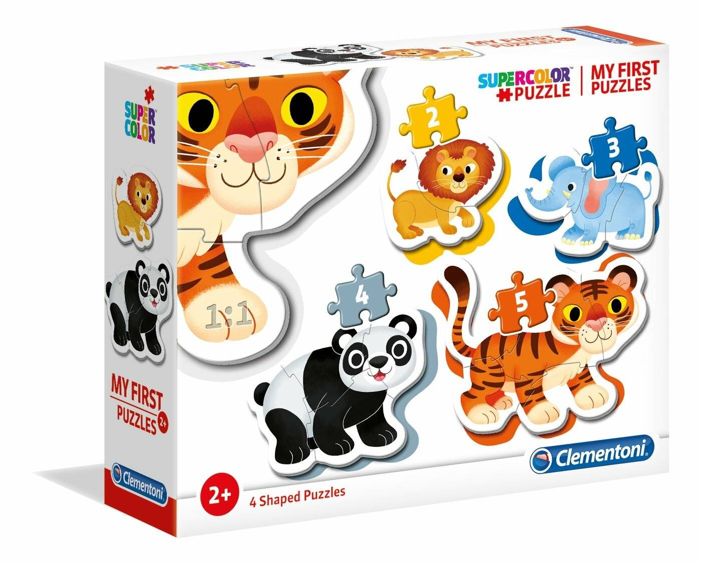 Wildtiere - Mein erstes Puzzle 3-6-9-12 Teile
