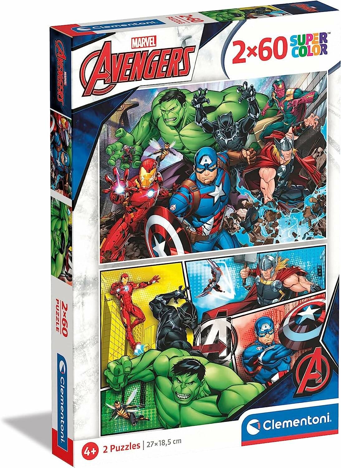 Clementoni Puzzle The Avengers, 2x60tlg.