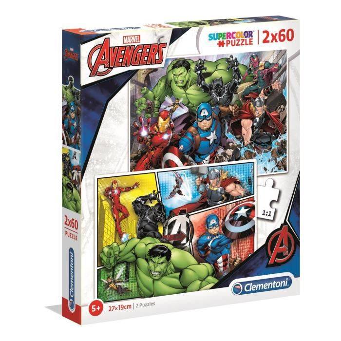 THE AVENGERS Puzzle SuperColor 2X60 Teile
