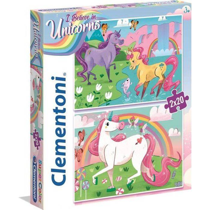 Puzzle UNICORNS 2 x 20 Stück