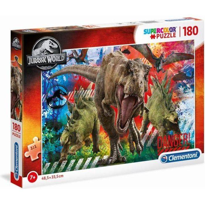 Clementoni - 29106 - SuperColor 180 Stück - Jurassic World