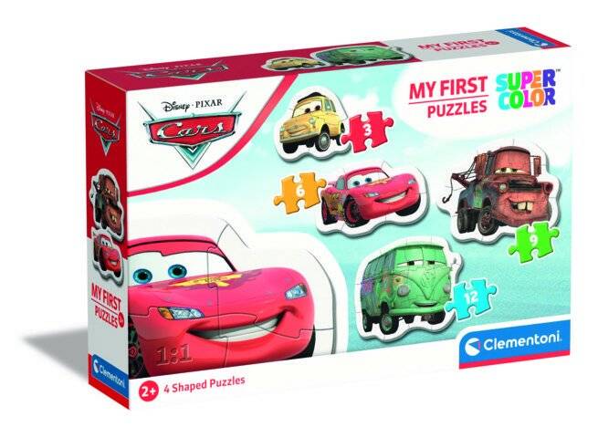 CLEMENTONI Mein erstes Puzzle Autos 4in1 (3,6,9,12 Teile)