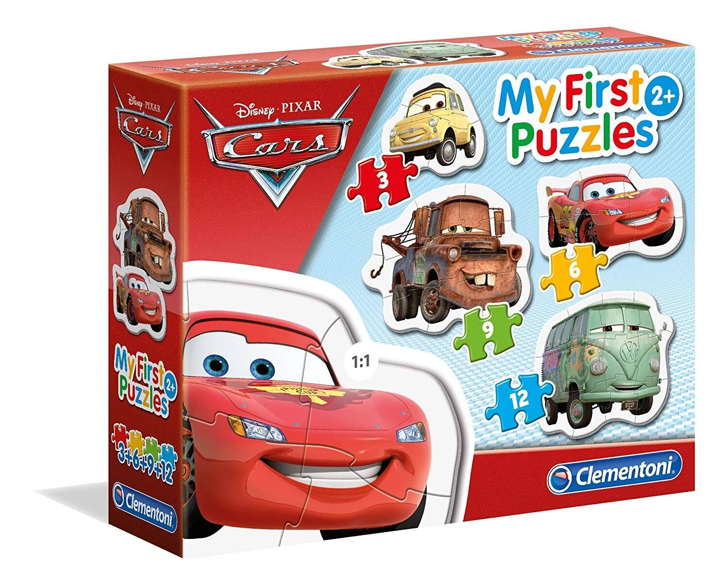 CLEMENTONI Mein erstes Puzzle Autos 4in1 (3,6,9,12 Teile)