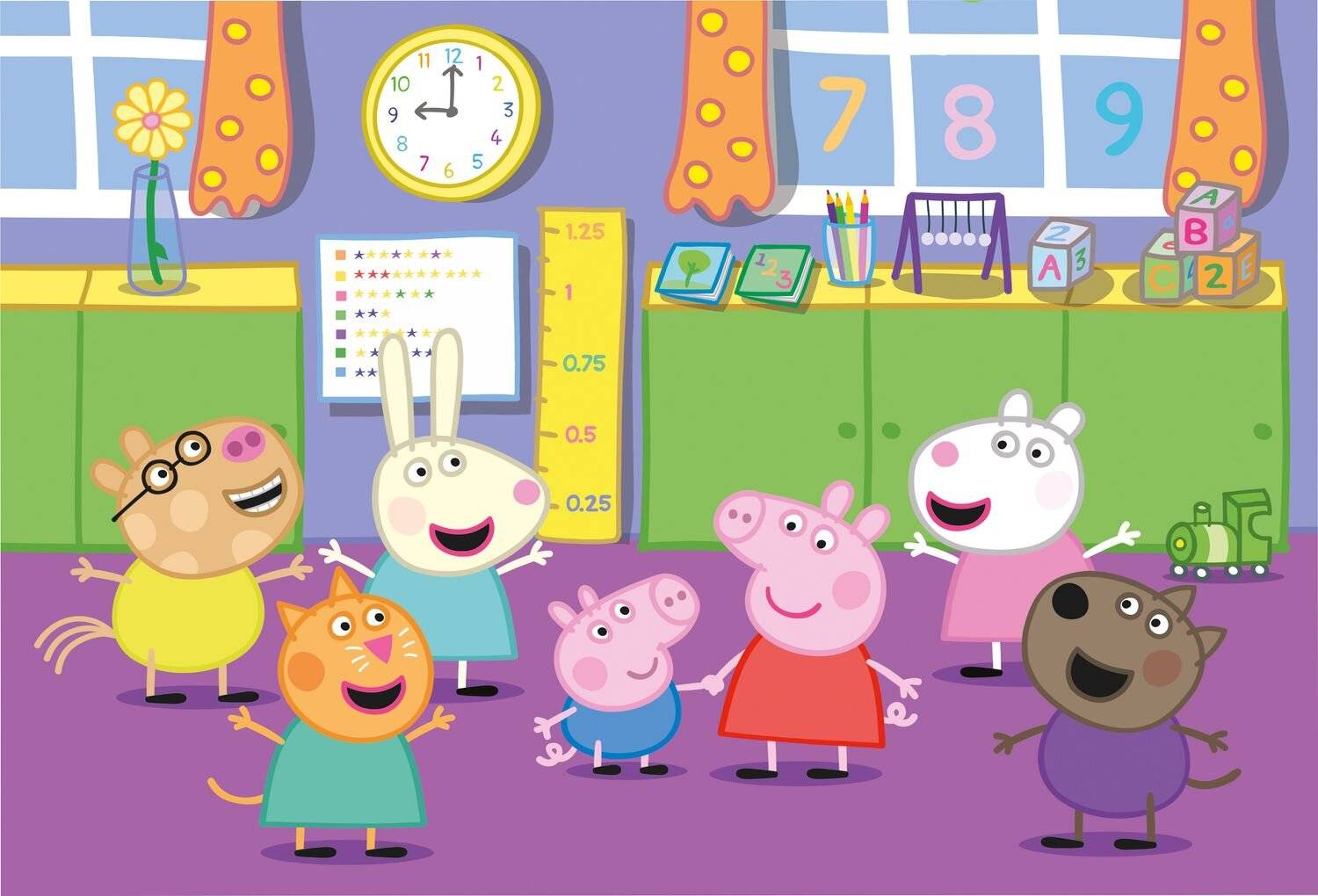 Clementoni 25458 - 40 Teile Bodenpuzzle - Peppa Pig