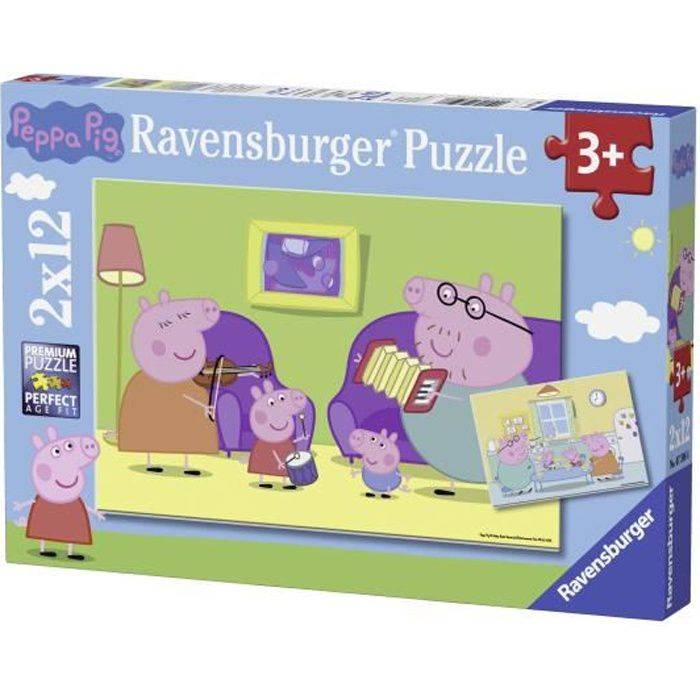 PEPPA PIG Puzzle At Home 2x12-tlg