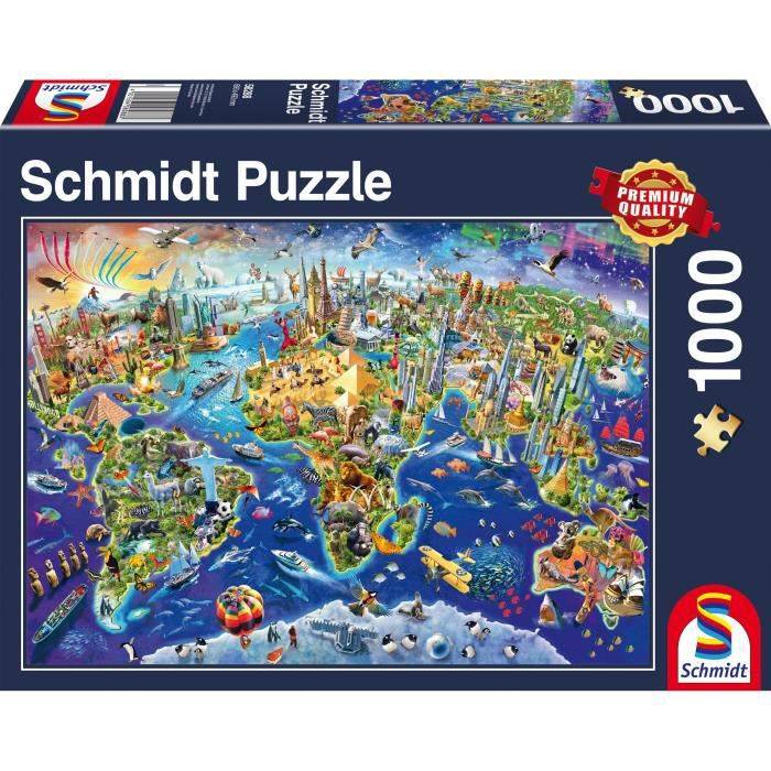 Entdecken Sie unser Weltpuzzle, 1000 Stück
