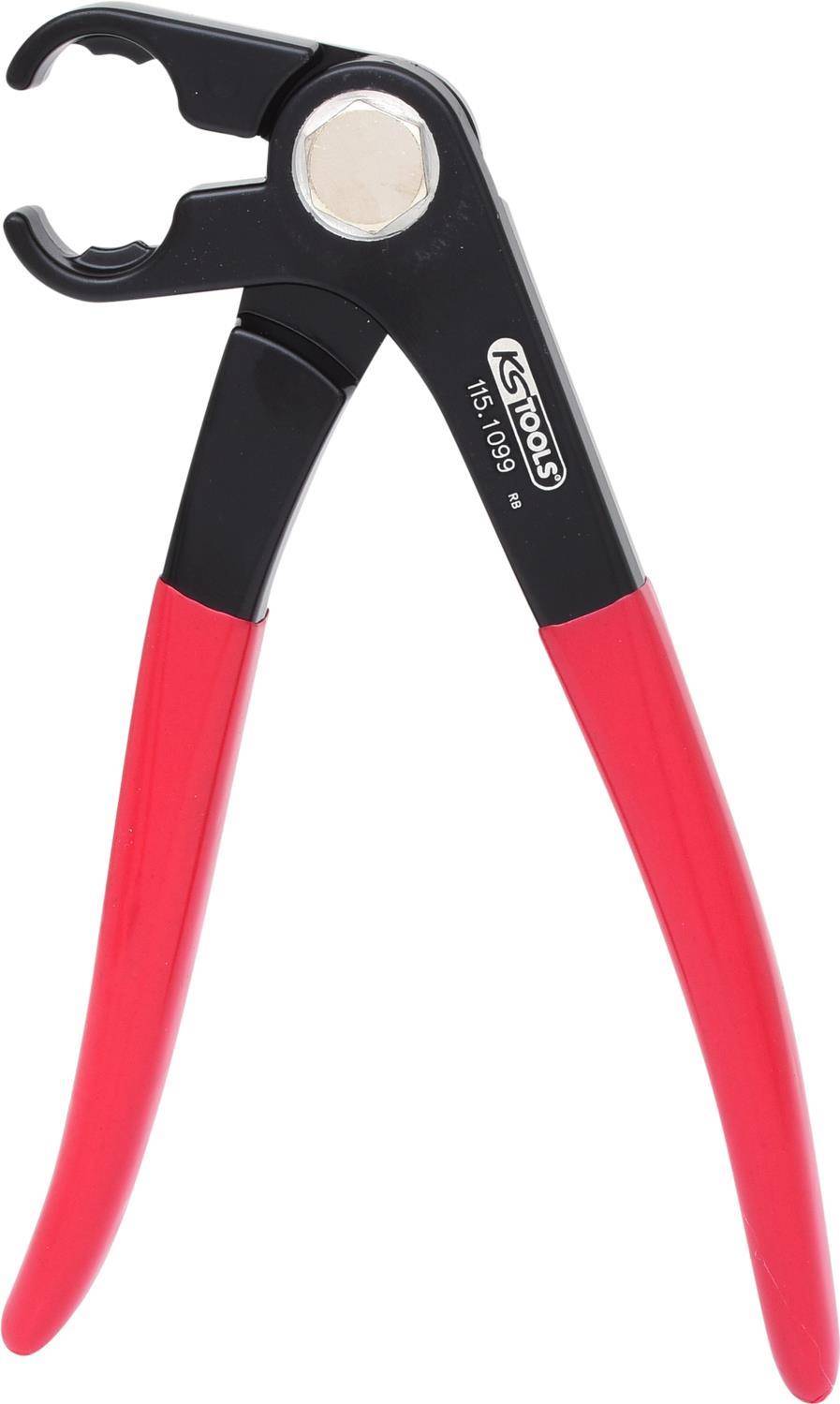 KS TOOLS Kraftstoffleitungszange, abgewinkelt, 220mm (115.1099)