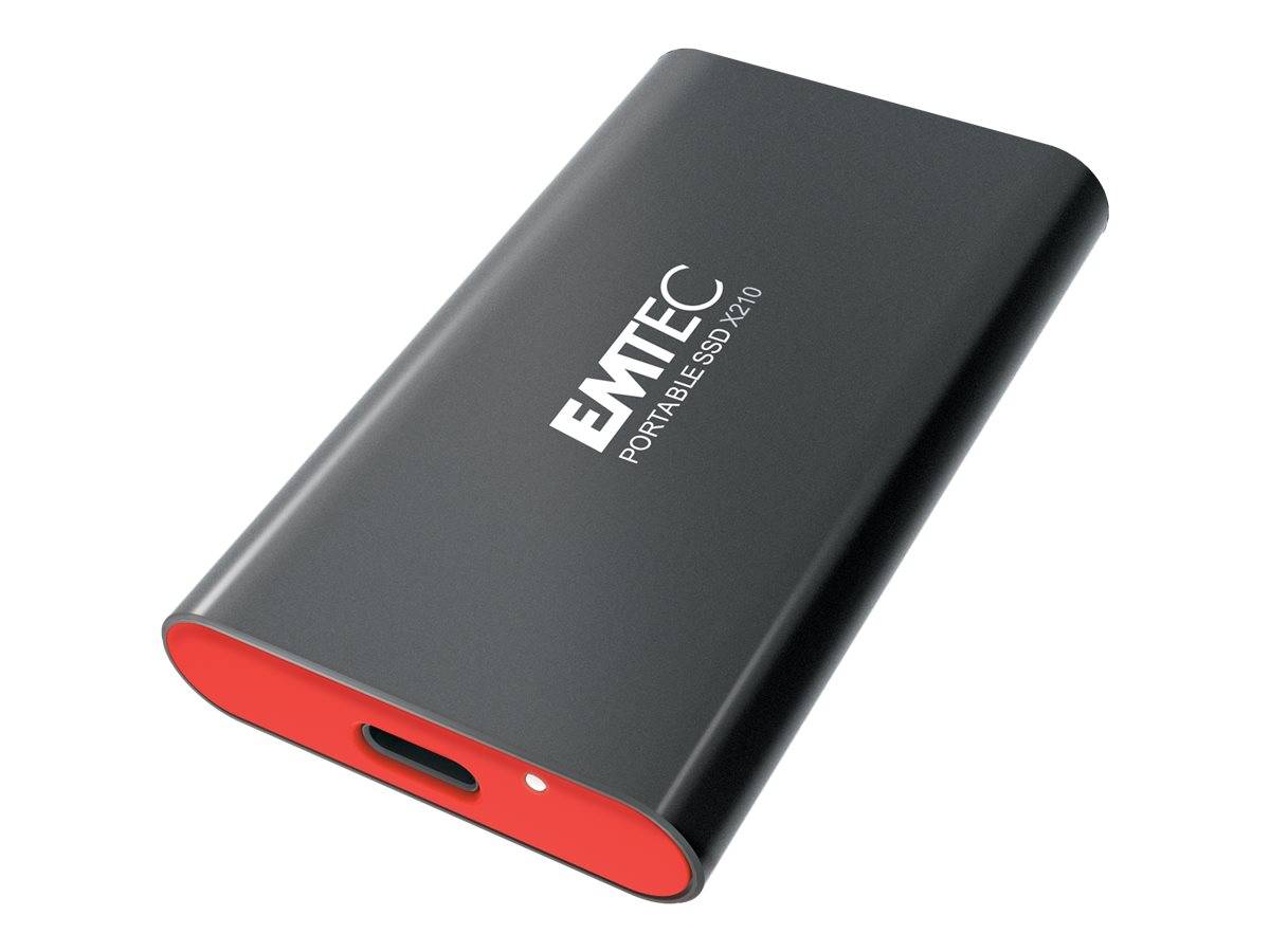 EMTEC X210 - SSD - 512 GB - extern (tragbar) - USB 3.2 Gen 2 (USB-C Steckverbind