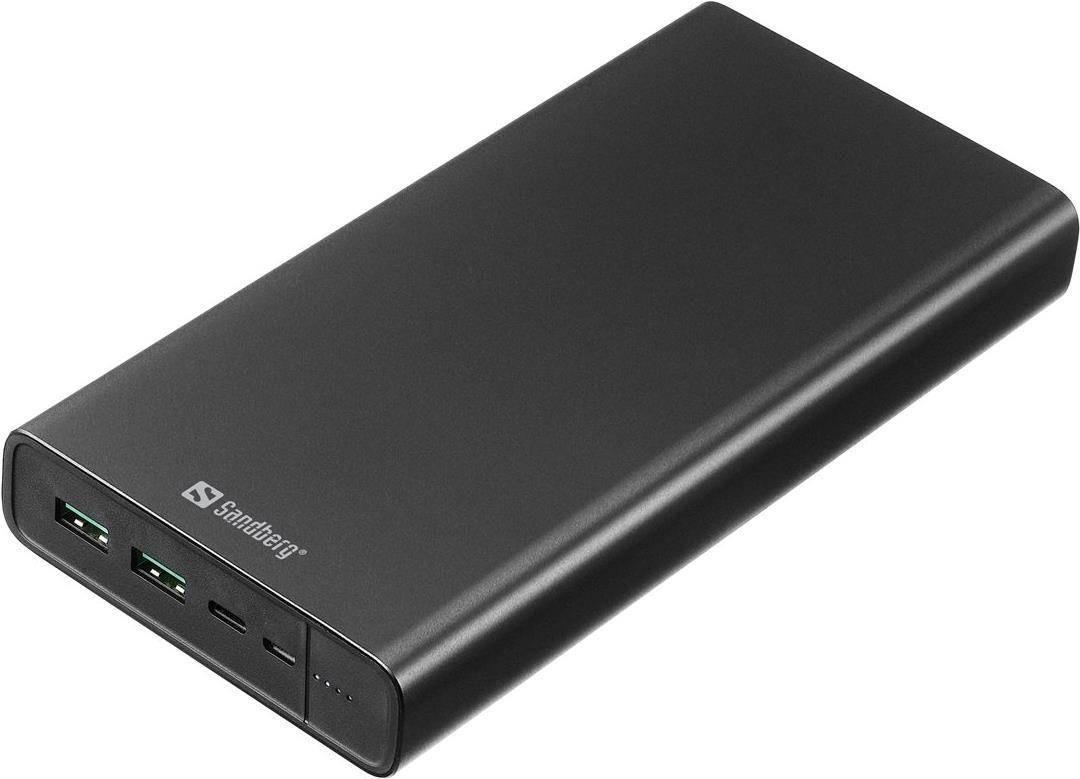 SANDBERG Powerbank - 38400 mAh - 142 Wh - 100 Watt - 3 A - PD - 3 Ausgabeanschlu