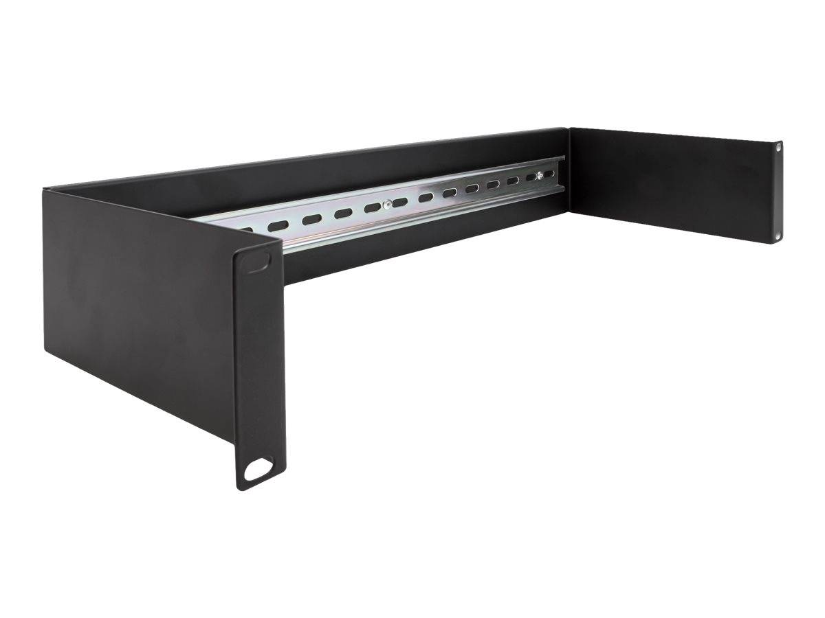 Delock - DIN Schienenpanel - Rack montierbar - Schwarz - 1U - 48.3 cm (19"")