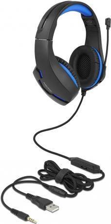 Delock Headset - ohrumschließend - kabelgebunden - 3,5 mm Stecker - Schwarz - Bl