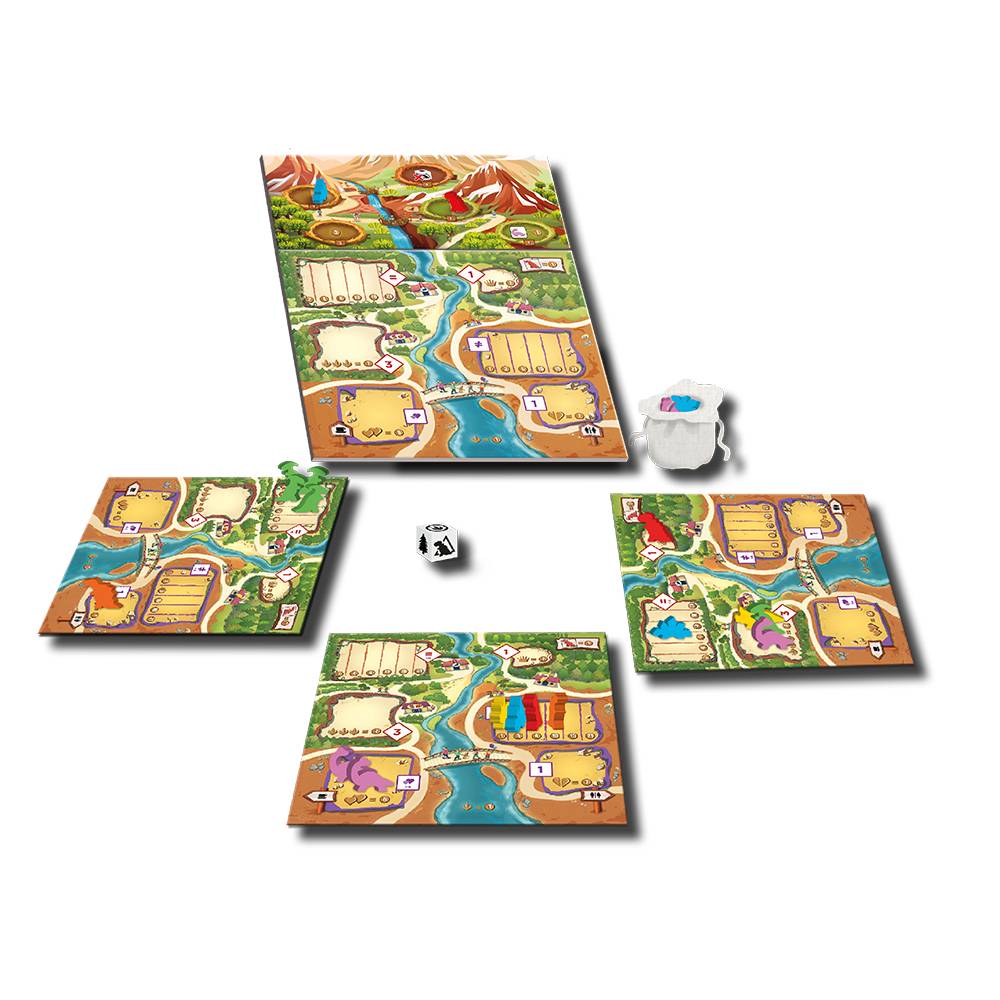 Board Game Box - Draftosaurus + 2 Erweiterungen (Aerial Show + Marina)