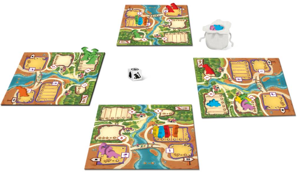 Board Game Box - Draftosaurus + 2 Erweiterungen (Aerial Show + Marina)