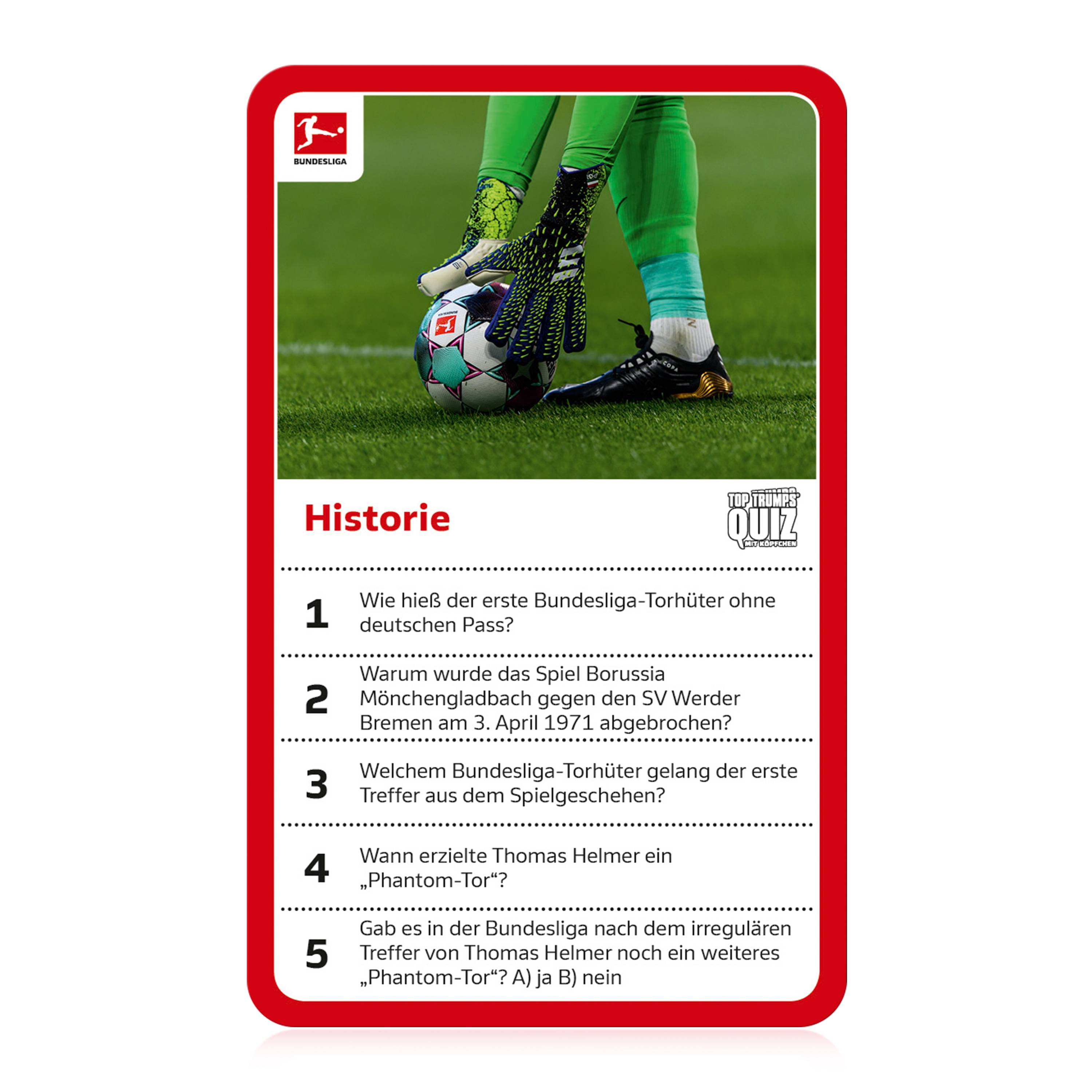 Top Trumps Quiz - Bundesliga Edition Ratespiel Wissensspiel Fragespiel