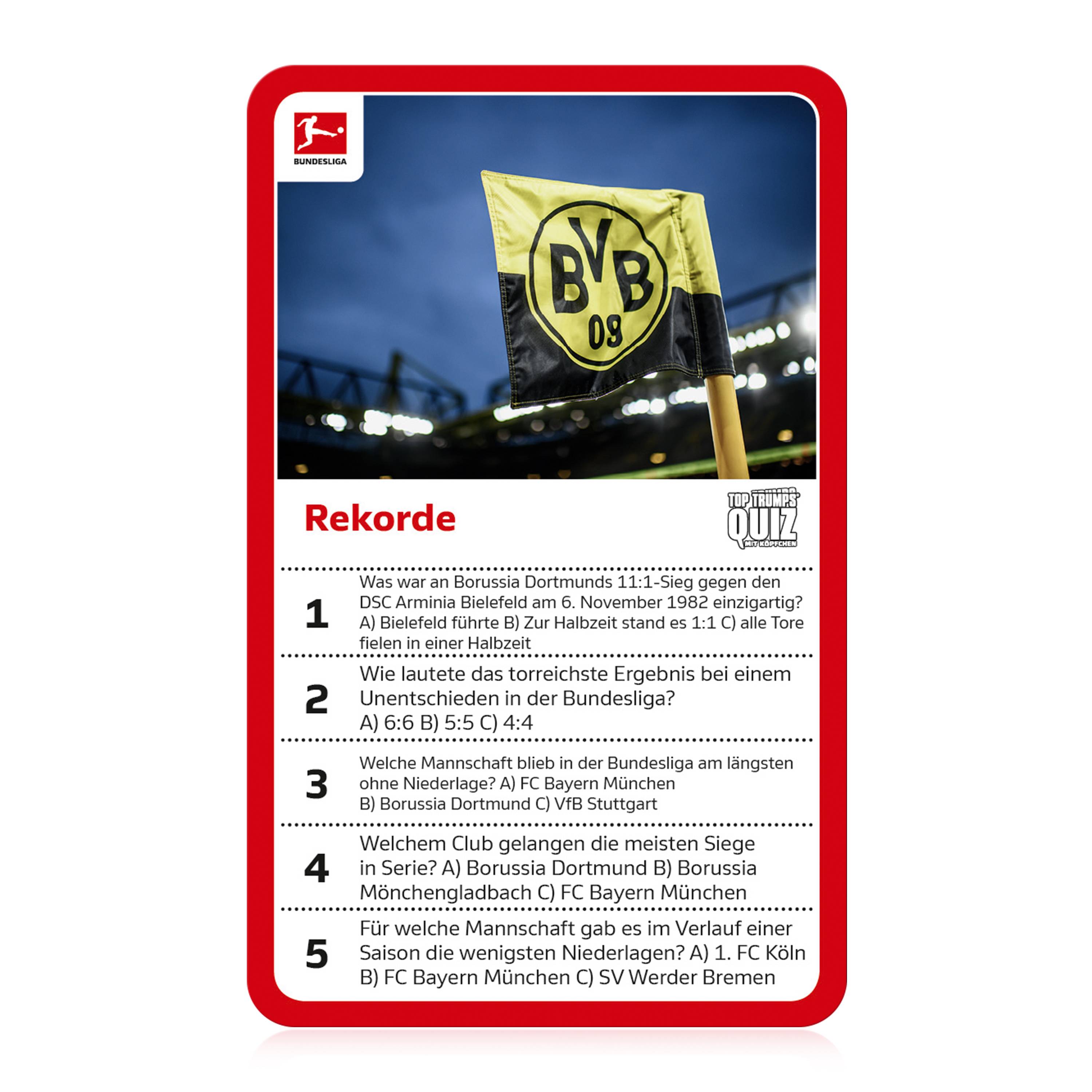 Top Trumps Quiz - Bundesliga Edition Ratespiel Wissensspiel Fragespiel