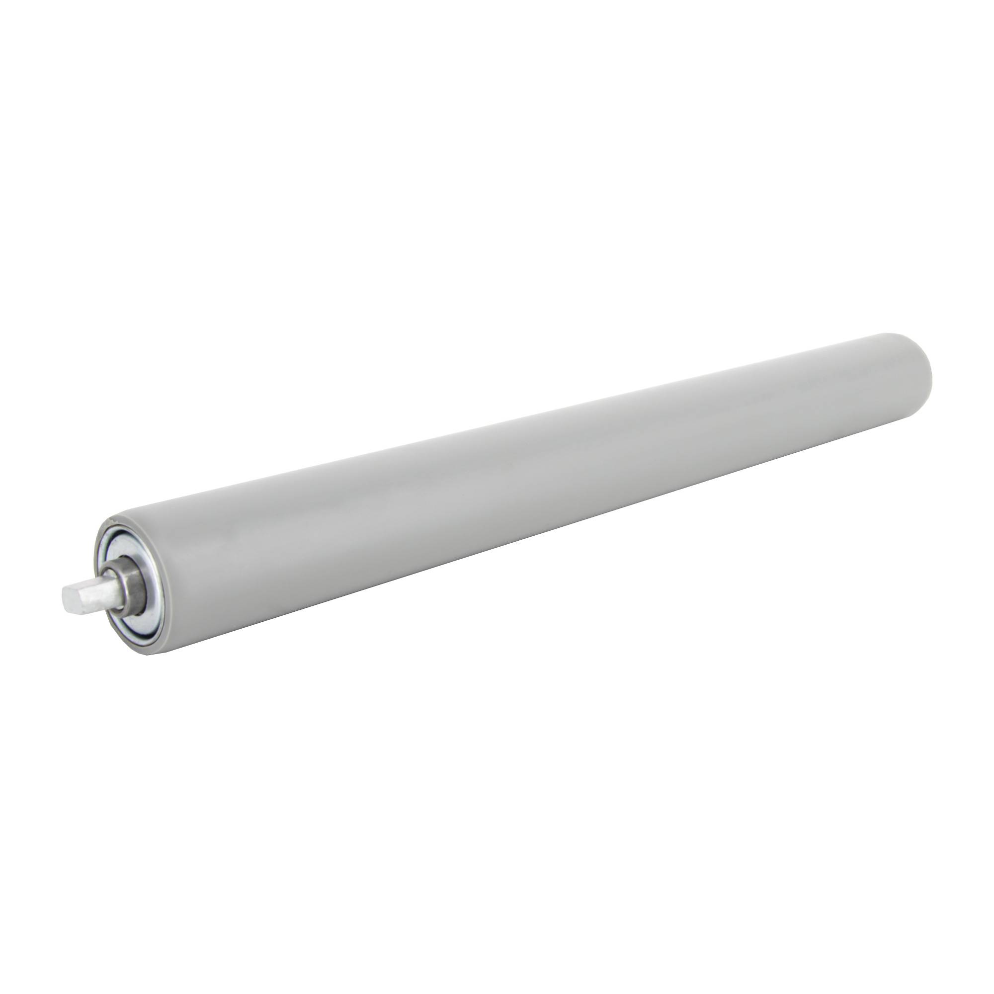 SCHMIDT systemprofile Tragrolle 400mm Ø 42mm Stahl Rollenbahn Untergurtrolle Rolle für Förderband mit Gummiüberzug