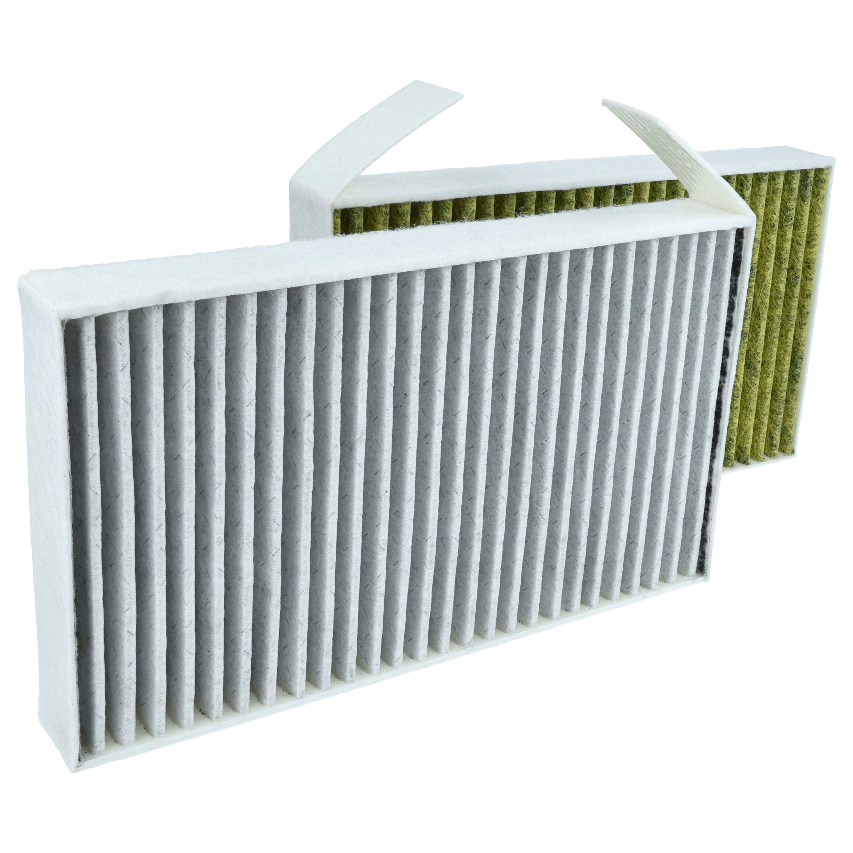 vhbw 2x Innenraumfilter Ersatz für Tesla 1107681-00-A, 1107681-00-B für PKW - Mit Aktivkohle