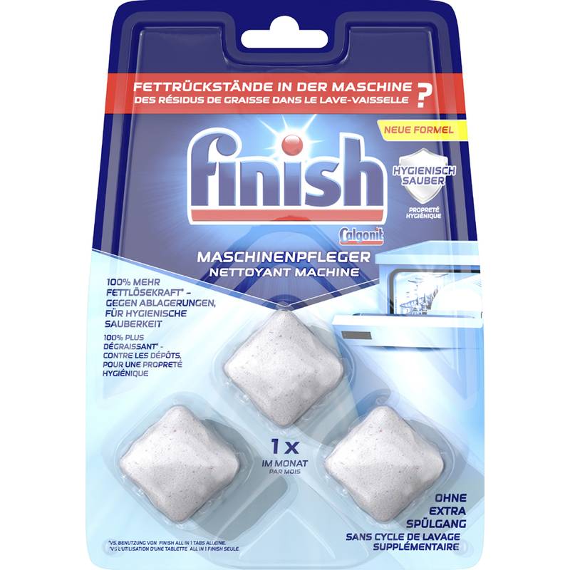 finish Spülmaschinen-Pfleger-Tabs, 3er Blisterkarte