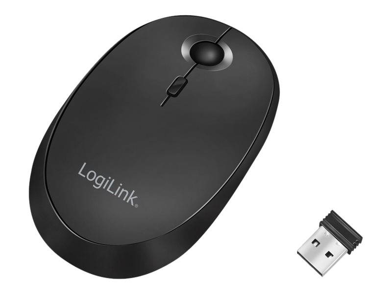 LogiLink Maus - optisch - kabellos - 2.4 GHz, Bluetooth 4.0 - kabelloser Empfänger (USB)