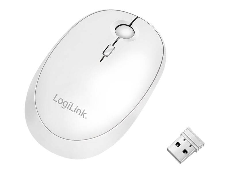 LogiLink - Maus - optisch - kabellos - 2.4 GHz, Bluetooth 4.0 - kabelloser Empfänger (USB)