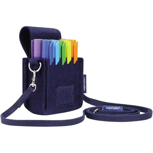 magnetoplan Moderationstasche 11124 Marker-Holster ecoAware dunkelblau