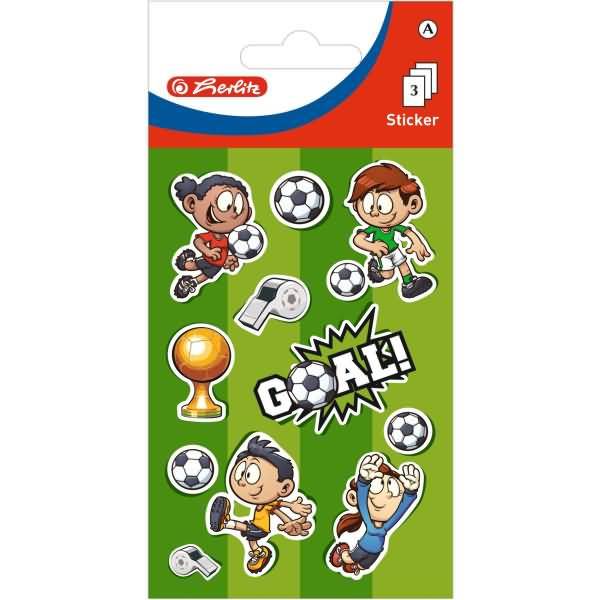 Sticker-Etikett Junge Motiv 1 3 Stück Fußball