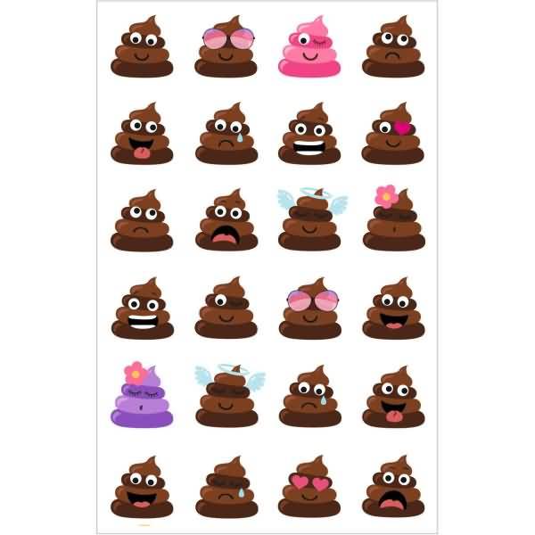 Sticker-Etikett Kids Motiv 2 3 Blatt Brown cookies