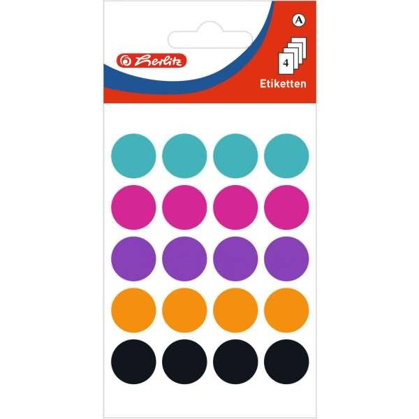 Markierungspunkte 19mm VE=80 Stück farbig sortiert