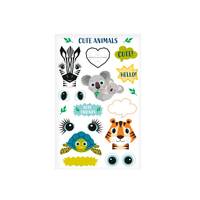 Herlitz 50040278, Mehrfarbig, Tiermuster, Junge/Mädchen, 80 mm, 125 mm, 3 Blätter
