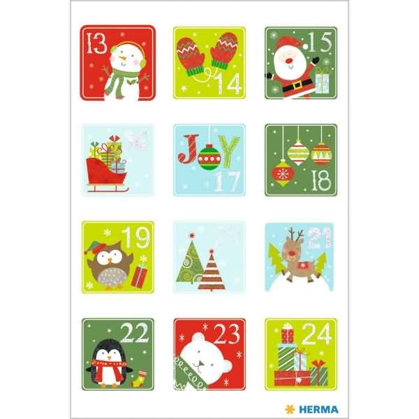 Adventskalenderzahlen Kinder beglimmert