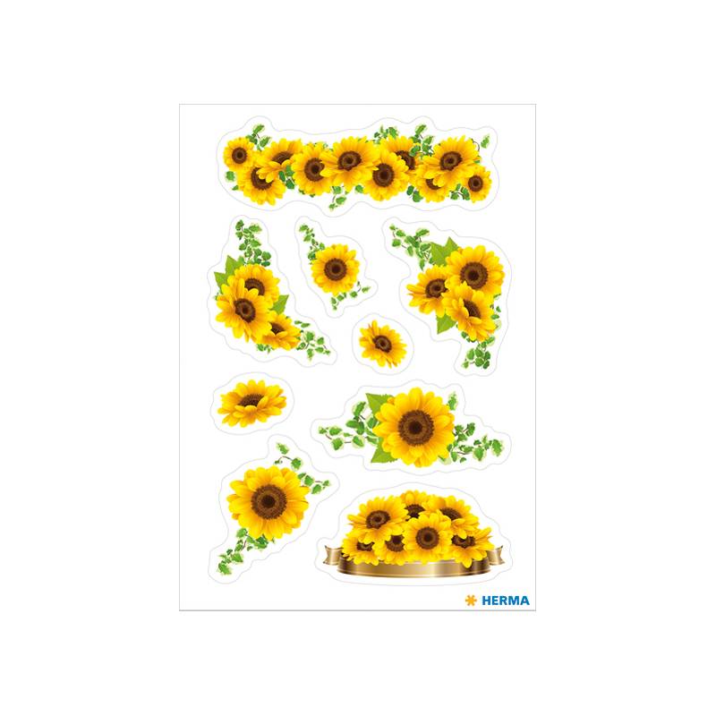HERMA Sticker DECOR "Sonnenblumen"