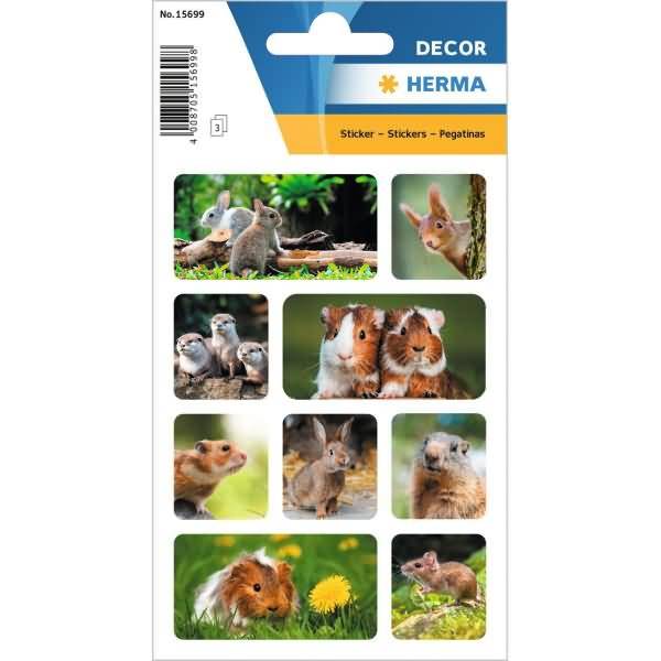 Sticker Nagetiere 3 Blatt