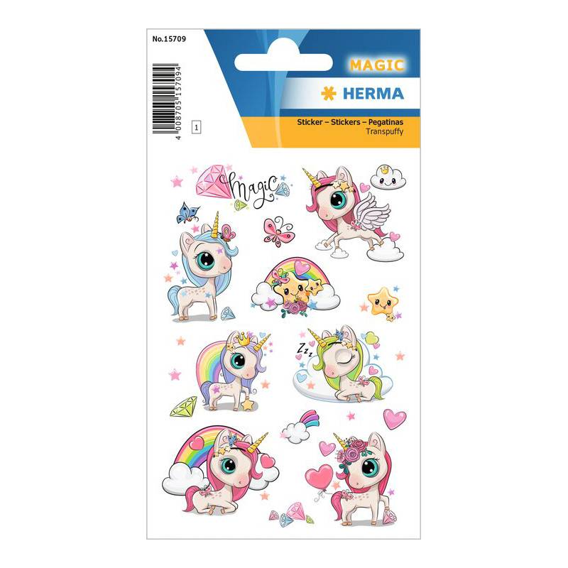 HERMA Sticker MAGIC "Verzaubertes Einhorn"