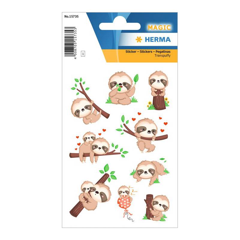 HERMA Sticker MAGIC "Das kleine Faultier"