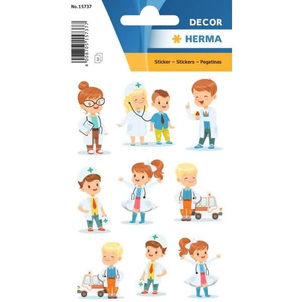 Sticker Theo beim Kinderarzt
