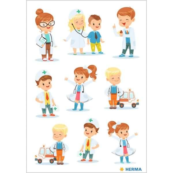 Sticker Theo beim Kinderarzt