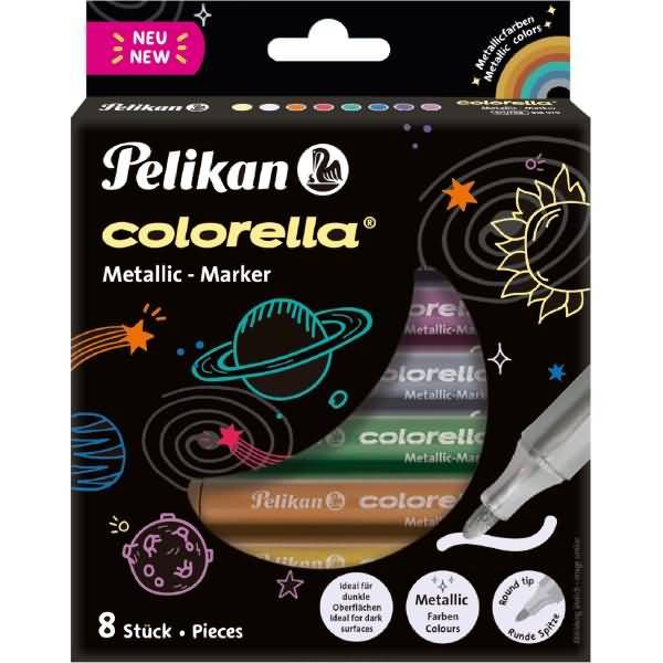 Fasermaler Colorella Metallic VE=8 Farben