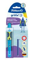 PELIKAN - griffix füllhalter Neon Fresh Blue für Rechtshänder Schreiblernstift mit