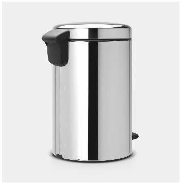 BRABANTIA NewIcon Pedalbehälter - 12L - Heller Stahl