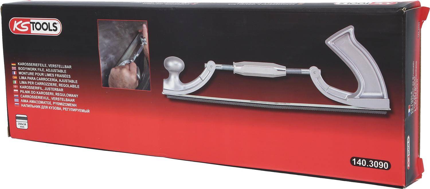 KS TOOLS Karosseriefeile, verstellbar, 350mm