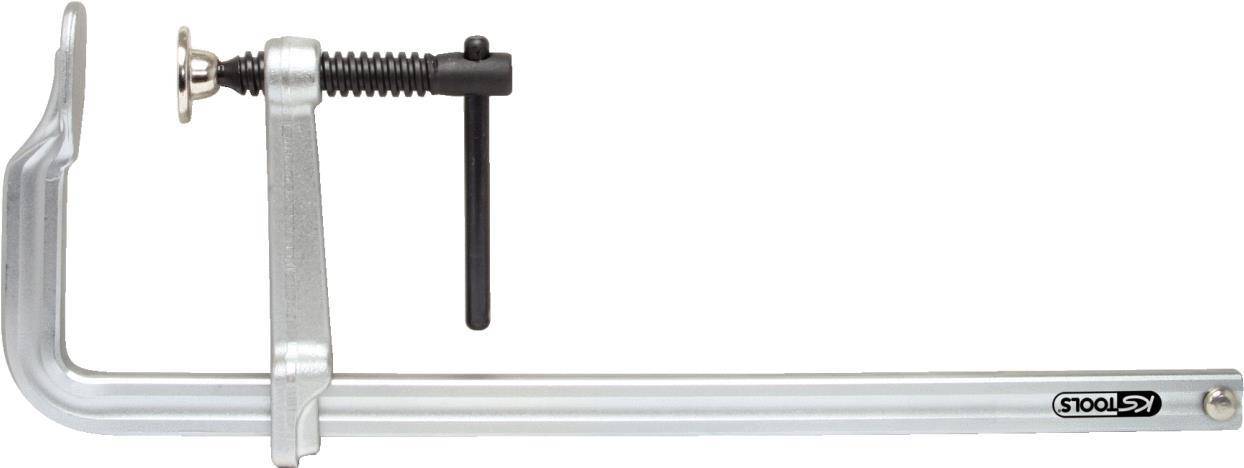 KS TOOLS Ganzstahl-Schraubzwinge mit Knebel, 120x400mm (145.0320)