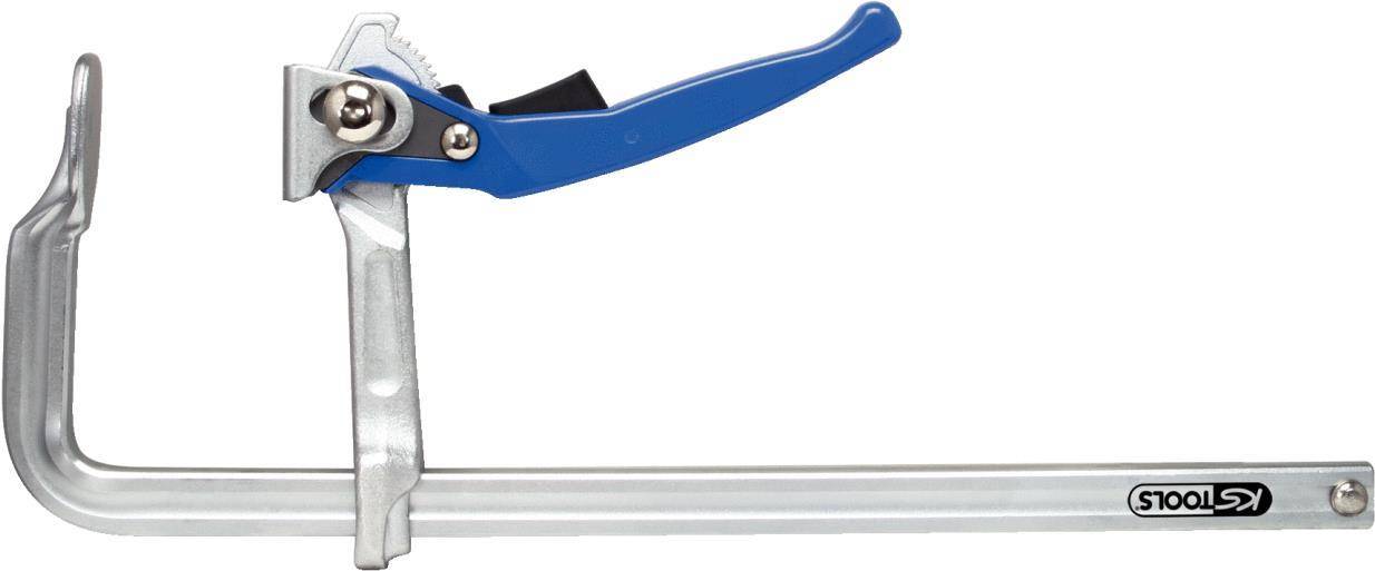 KS TOOLS Ganzstahl-Schnellspann-Schraubzwinge, 120x800mm (145.0421)